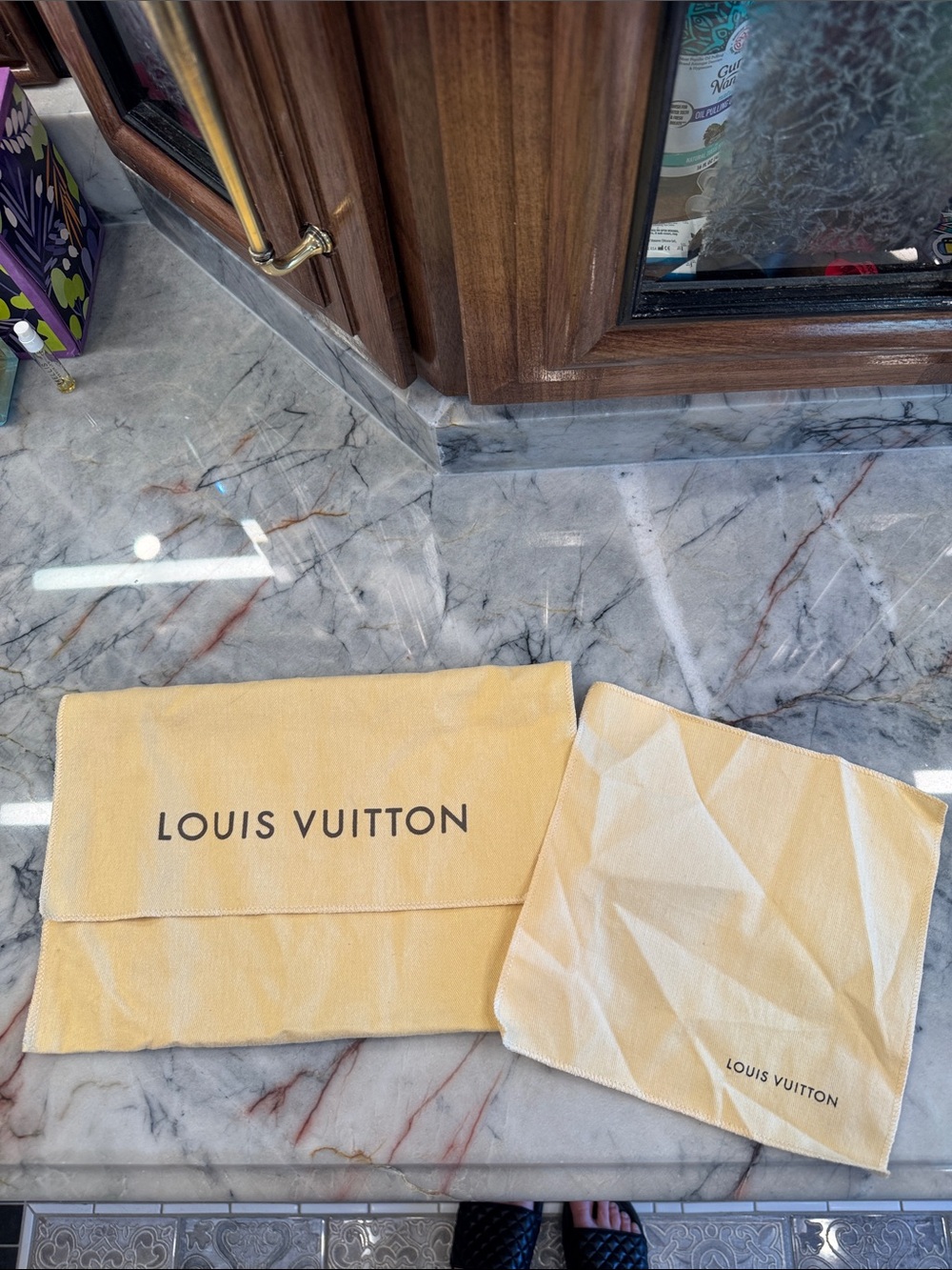 Louis Vuitton Small Dust Bag and Cloth